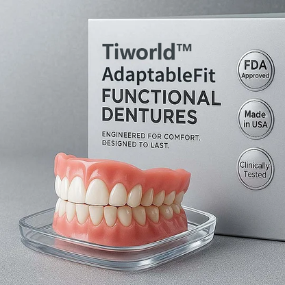 😁 Ends Today: 70% OFF! Tiworld™ Custom-Fit Full Functional DenturesMake you more confident – Made in the USA & FDA-Certified